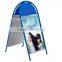 New Product Round Head Floor Standing Iron Board Outdoor Advertising Display Stands