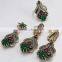 Unique Design !! Turkish Multi Colour 925 Sterling Silver 4 Pieces Set, Unique Silver Jewelry, Silver Jewelry 925