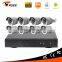 2016 hot product 8ch nvr kit with 1080P ip cameras security alarm system