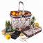 Insulated Folding Picnic BBQ Grill Cooler Basket