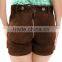 Bavarian Shorts For Girls/German Short,Leather Pant Suide Leather shorts
