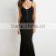 2015 Hot sale summer crisscross strap long backless dress for women, ladies western dress designs