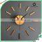 2016 Top Quality Self-adhesive Diy Sticker Wall Clock Gold/ Silver Color