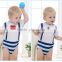 cheap babysuit 100% cotton baby clothes blue stripe Baby body suits                        
                                                                                Supplier's Choice