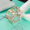 Fashion CZ cubic women's diomand rings link surround engagement rings