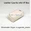 High Quality E-VIC VT 60W Mod White Leather Skin Antislide Mod Box Sleeve With Five Color Choice