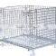 made in China heavy duty stackable Folding warehouse steel wire cage