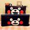 Newest Valentine Animal Custom Soft Stuffed Black Bear Emoji Plush Pillow