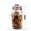 2200ml 2.2L Clear Kitchen Food Storage Airtight Seal Lock Lid Jar/glass Jar With Metal Clip