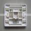 RJ45 network cable face plate single port &dual ports,rj45 socket wall face plate for cat5/cat6