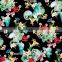 High quality polyester floral custom transfer printed fabric