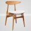 Replica hans wegner solid wood chair