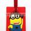 Wholesale Animation Soft Rubber Luggage Tags Travel Shaped Cute PVC Bag Tags