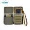Flower Pattern PU Leather Universal Box Phone Case For Samsung Galaxy Note 7 With Make-up Mirror