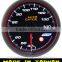 60mm white&amber LED water temp gauge with angel ring / smoke lens with warning and peak recall
