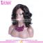 2016 Hot sale brazilian human hair short lace wigs 10 inches loose curly full lace wig short wavy bob wigs
