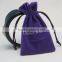Wholesale Hot Selling Small Velvet Jewelry Pouch With Customzied Logo Printed