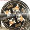 Black Round Marble Inlaid Dinning Table top