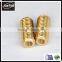 round internal and external threaded brass nut