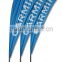 custom outdoor high quality dye sublimation printing teardrop flying flag banner stand display for advertising