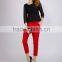 PRETTY STEPS 2016 hot sexy design fashion womans tight long sleeve twill mesh blouse black