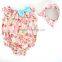 Seaside Bella Romper.Baby Swim Wear.Gold Dot Design With Headband.