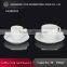 Guangzhou wholesale China royal porcelain white coffee cup and saucer