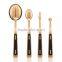 toothbrush makeup 4pieces multi-purpose rose gold oval make up brushes set