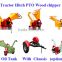 CE Approved 3-point hydraulic wood chipper for garden
