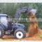 top quality EURO style tractor use hydraulic operating front end loader with CE cetification