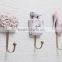 Fashion pink lady hat hook resin clothes hook