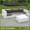 Rattan outdoor furniture sectional sofa with cushion
