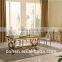 2016 hot sell Deluxe living room stainless steel Entrance table in golden color F818G