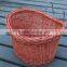 Wholesale high quality handmade woven wicker removable wicker bicycle basket