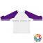Kids Girls White T Shirts Blank Cotton Tops Long Sleeve Icing Raglan Shirts