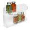 factory wholesale clear Acrylic wall mounted/wall hanging spice bottle rack