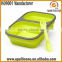 2016 Microwave Safe Leak Proof Collapsible Silicone Bento Box picnic box