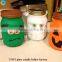 Halloween party favor frosted glass candle jars Painted Mason Jars