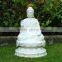 Garden ornaments marble sculpture white thai Buddha statue