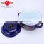 Quality guarantee Enamel Kitchenware Decal Cookware / Cooking Pot With Mirror Face