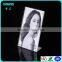 KM-VP50 Factory Custom Absolutely Clear Acrylic Beauty Girl L-shaped Photo Frame & Picture Frame