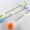 Plastic stainless steel long handle toilet brush,cleaning brush-5217