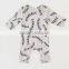 Custom leaf print romper one pieces cute suit for newborn gift