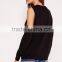 OEM Service Latest Design Lady Black Cold Shoulder Pretty Sweatshirt