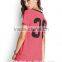 personalized wholesale women V neck football t shirt OEM service