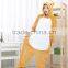 flannel cartoon adult animal jumpsuit animal pajamas jumpsuit bear wennie design