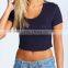 Women's Fashion Croptop T-shirt , Black T-shirt for Women