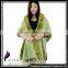 CX-B-P-48D Fashion Indian Cashmere Pashmere With Rex Rabbit Fur Shawls Hand Made