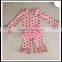 Wholesale 100% cotton baby clothes soft stylish baby romper set baby cute dots ruffles romper