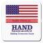 USA Made Flag Jar Opener - made from natural rubber, features the American flag and comes with your logo